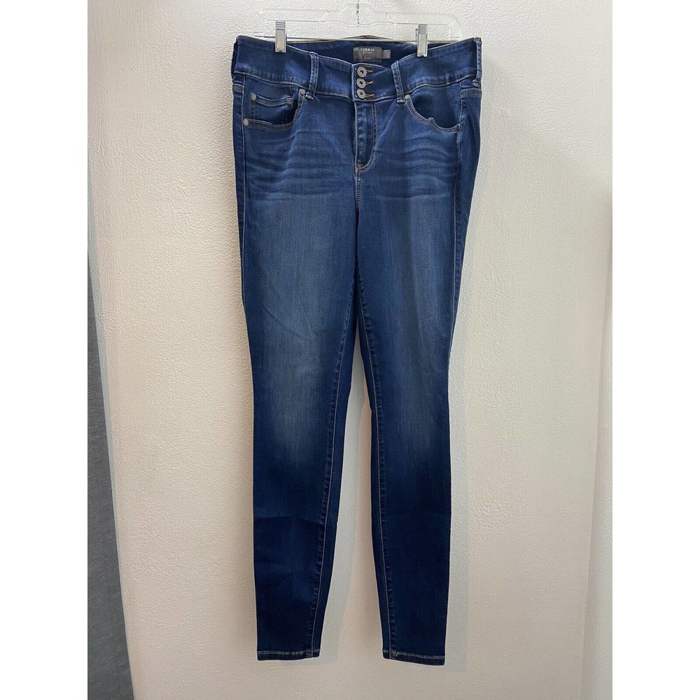 Torrid Feel The Fit Super Soft Jegging Women’s Size 12 XT Dark Blue